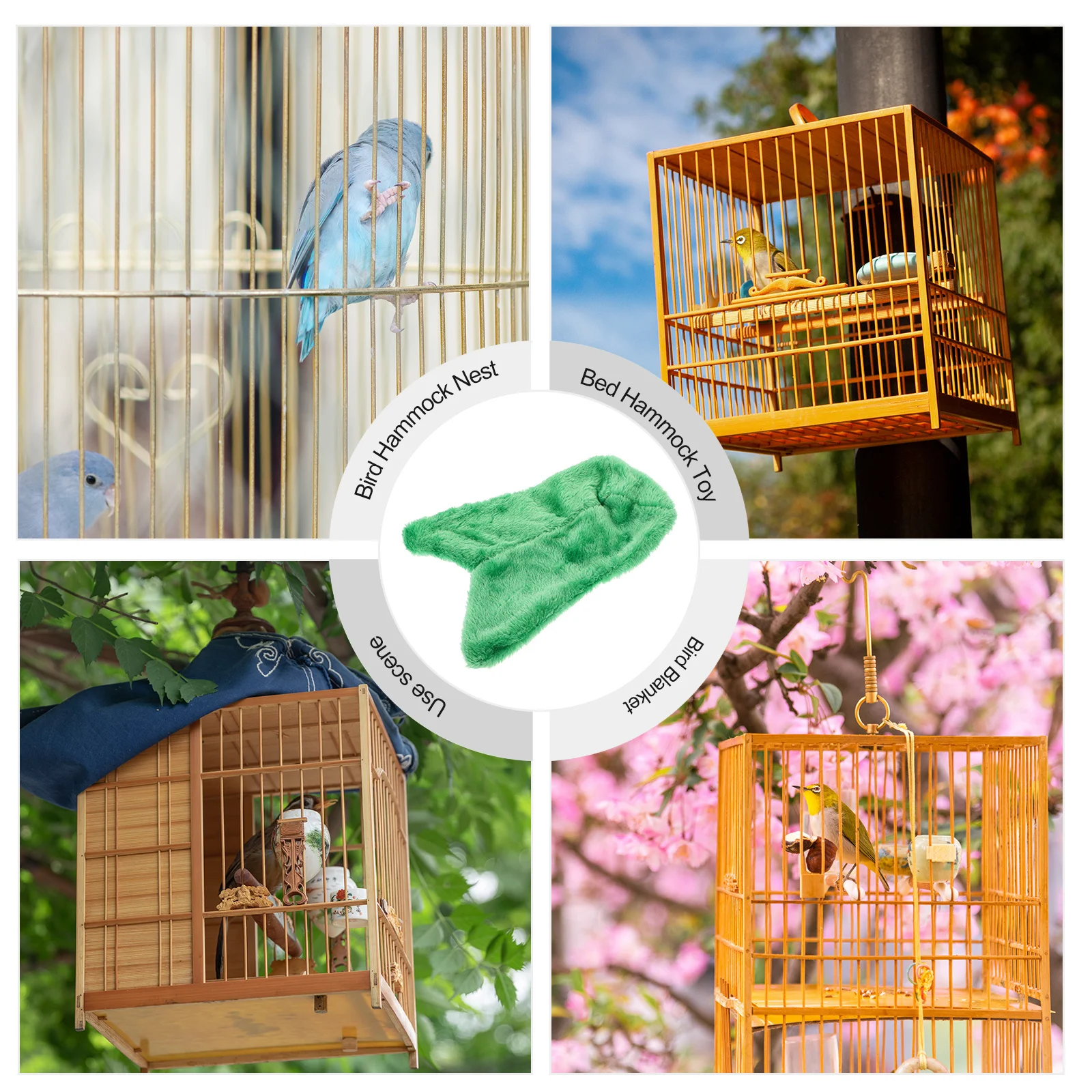 

Woolen Blanket Bird Nest Thick Soft Fleece Cozy Corner For Parrot Cage Snuggle Hut Bed Hammock Bird Cozy Corner Cage Accessories