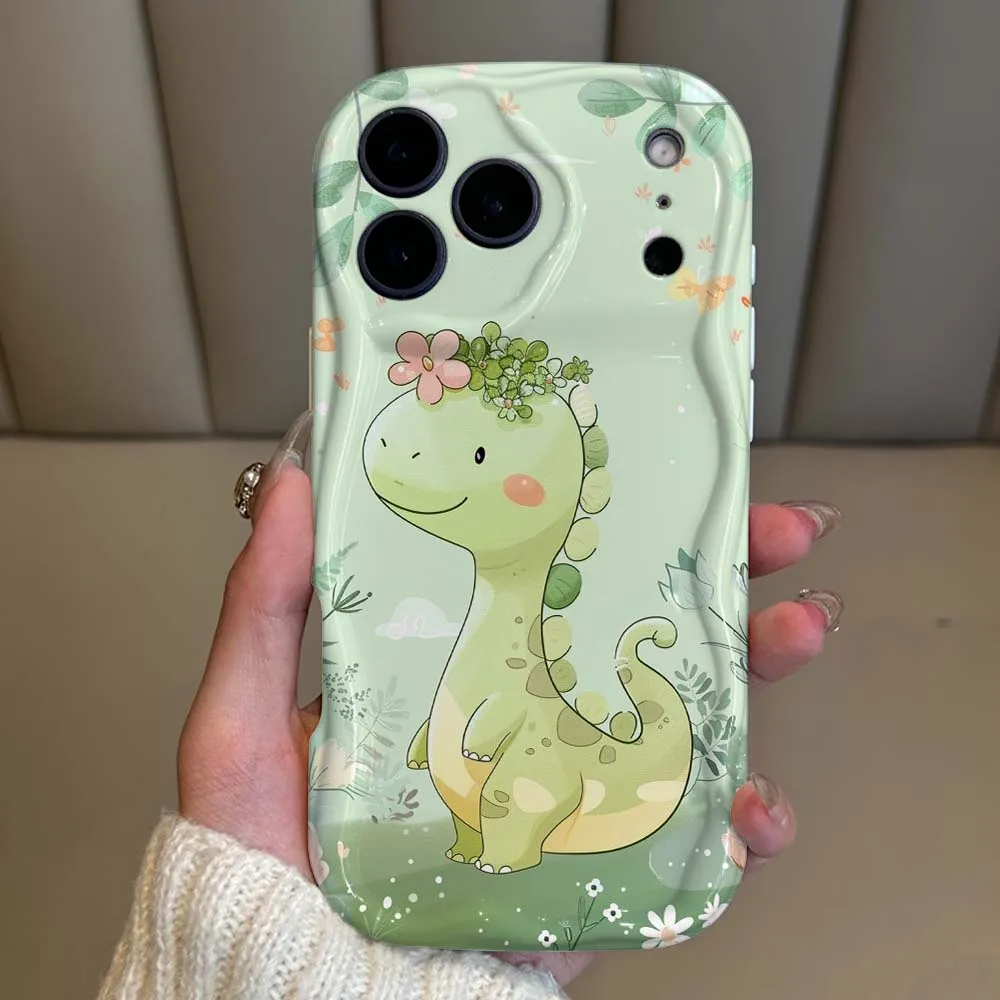 

Cartoon Animal Cute Pattern Phone Case For iPhone 17 16 15 14 13 12 11 XR Air Mini Pro Plus Max Wave Oil White Soft Shockproof