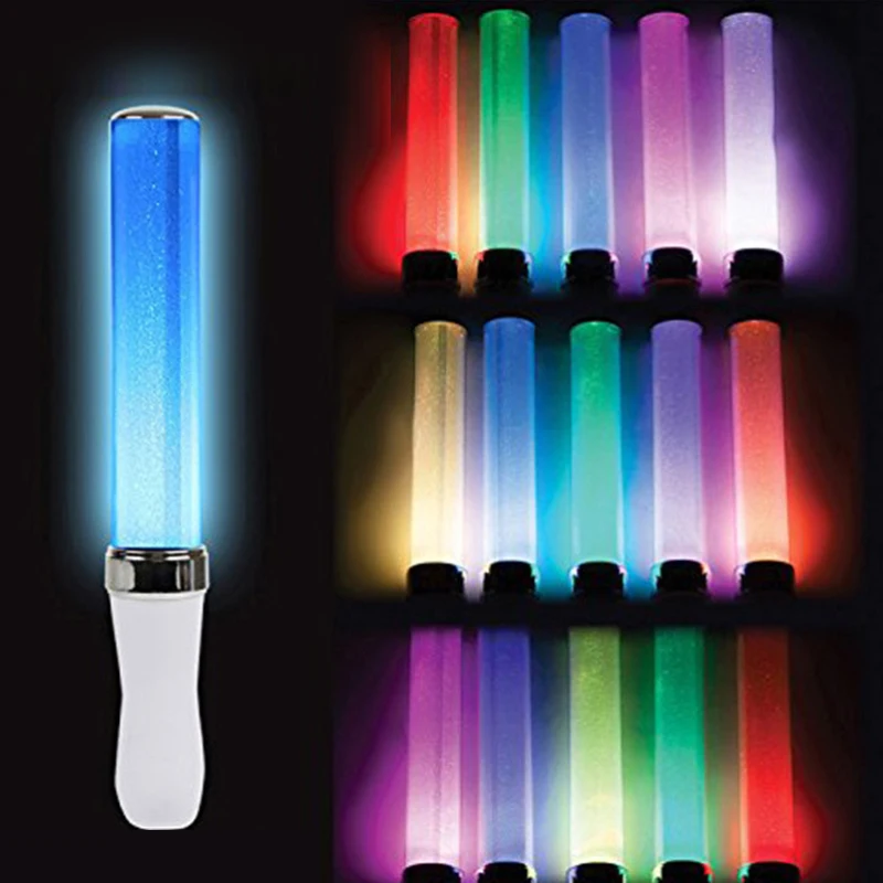 

Battery Powered Light Stick 3W 15 Colors Change LED Glow Stick For Vocal Concerts Parties Wedding Fluorescent Camping Decor