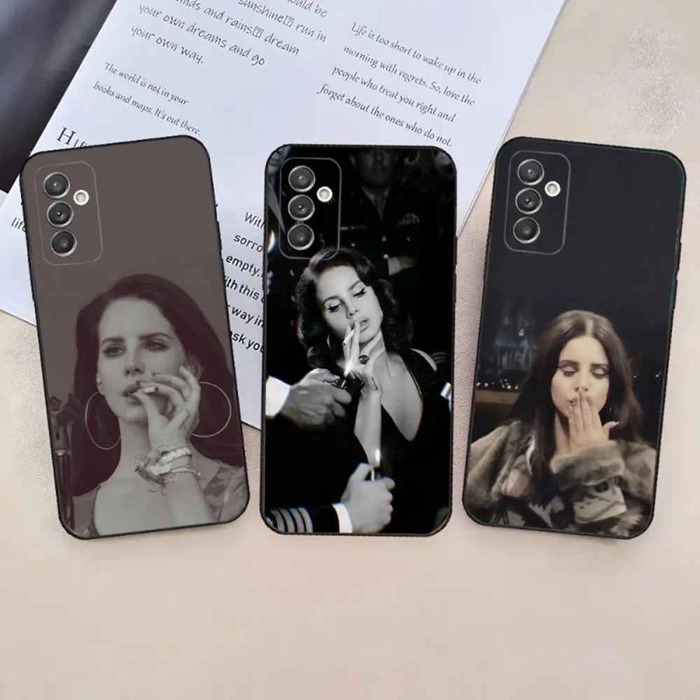 L-Lana Del Rey  Phone Case For Samsung Galaxy A20,A21s,A22,A31,A32,A52,A53,A72,73,A80,A91 Soft Black Phone Cover