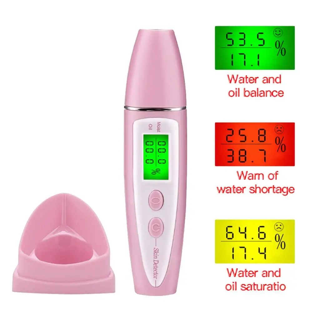 Máquina facial portátil da umidade da pele do LCD Digitas, pena do teste do óleo