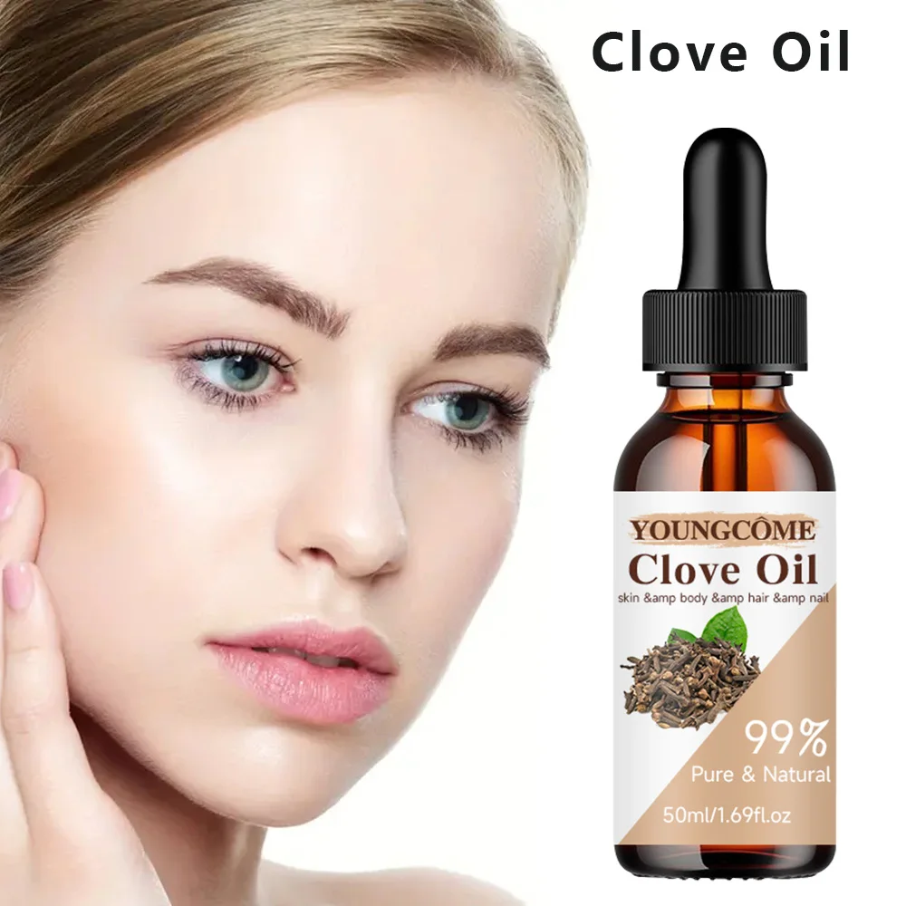 2pcs Clove Essential Oil Helps Keep Skin Hydrated and Improves Skin Elasticity Shine Facial Care Moisturizing Repair Anti-Aging