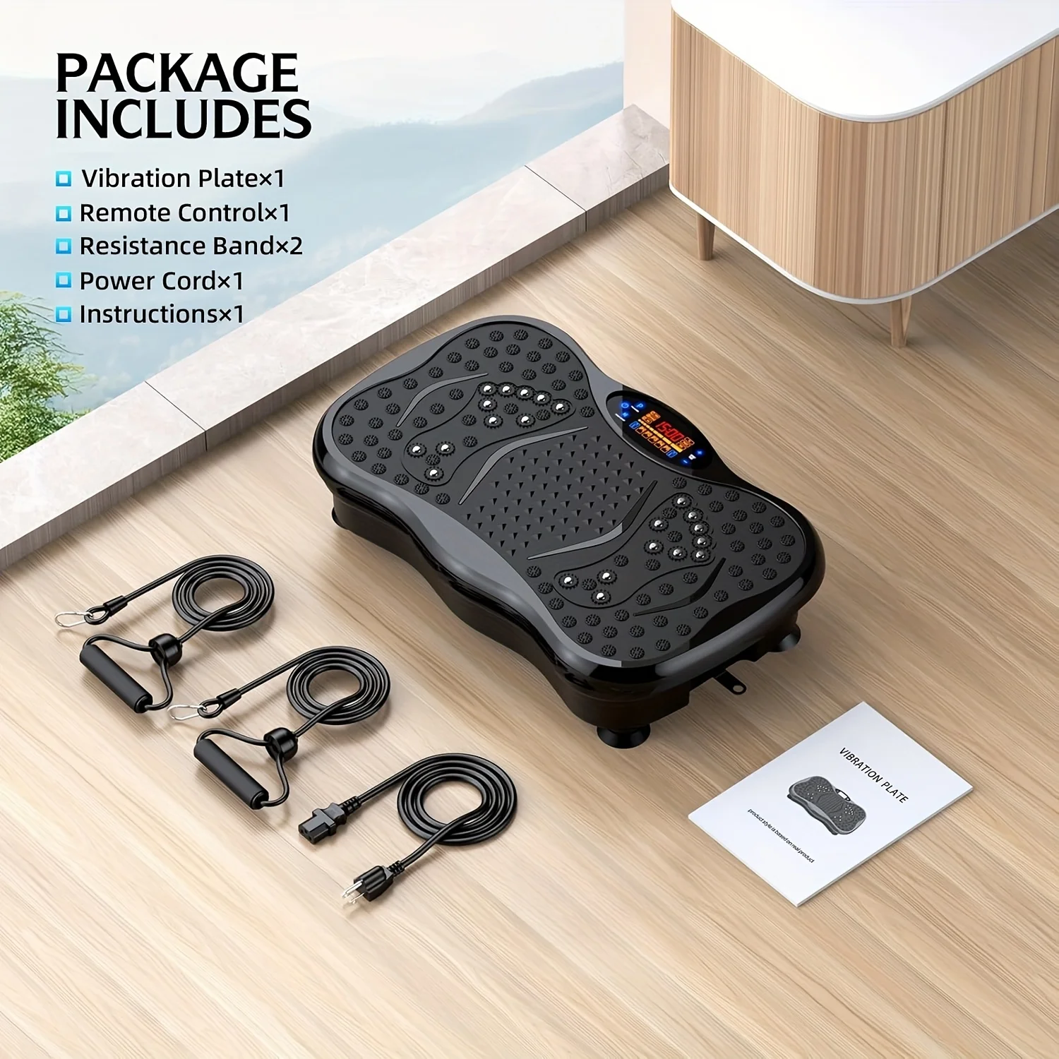 

Full Body Vibration Massager Machine - Shaking Plate Trainer for Home Fitness, Fat Massage & Waist Twisting Exercise