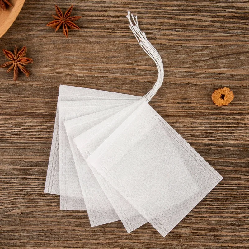 GIANXI Disposable Filter Bags Tea Infuser With String Heal Seal Food Grade Non-woven Fabric Spice Tea Strainer Teabags