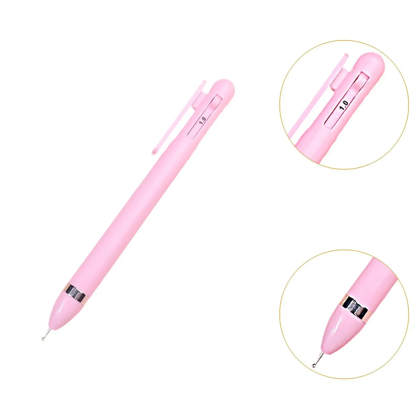 Applicateur de biscuits multi-usage pour nail art, outil de ramassage, artisanat, maire, intérieur, bricolage, pointe réglable, cadeaux d'anniversaire, stylo pointillé