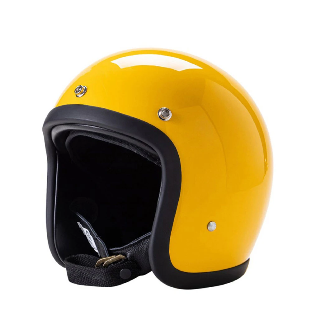 Klassischer Japanischer Stil Kleiner Shell Vintage TT&COCASCOS Open Face Helm Jet 500TX Cafe Racer Roller 3/4 Motorradhelm