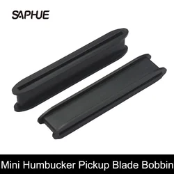 4Pcs Pickup Bobbin Spike Shape for Blade Style Bobbin for Mini Humbucker 65x7.8 Slug Bobbin Dual Coil Pickup Bobbin Black