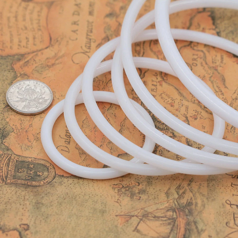 

30pcs Dreamcatcher Plastic Rings White Color Hoop for DIY Craft Projects Mandala Wall Hanging Home Decor Accessories