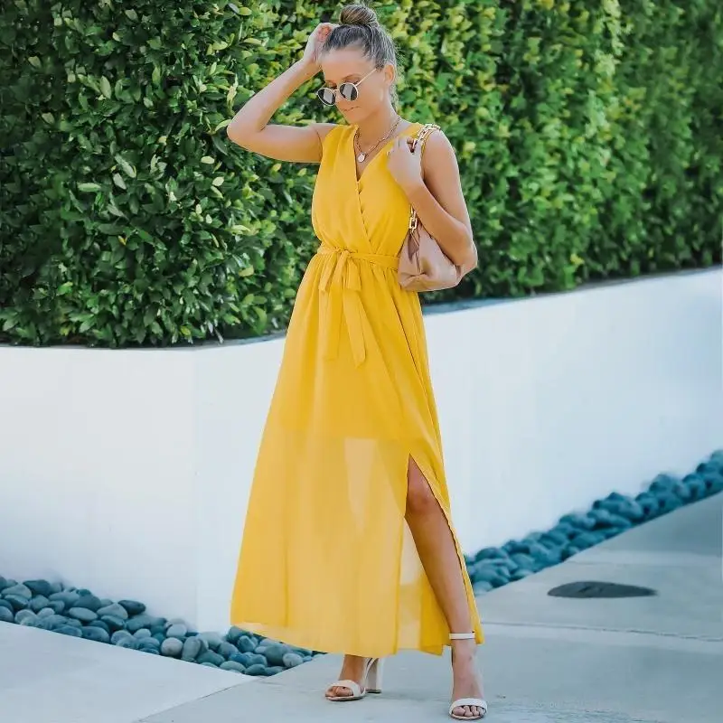 l38e-womens-v-neck-basic-elegant-office-party-maxi-dress-sleeveless-tie-bandage-high-waist-flared-hem-color-long-gown