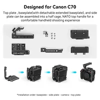 SmallRig Camera Cage Handheld Kit for Canon EOS C70  with ARRI 3/8\