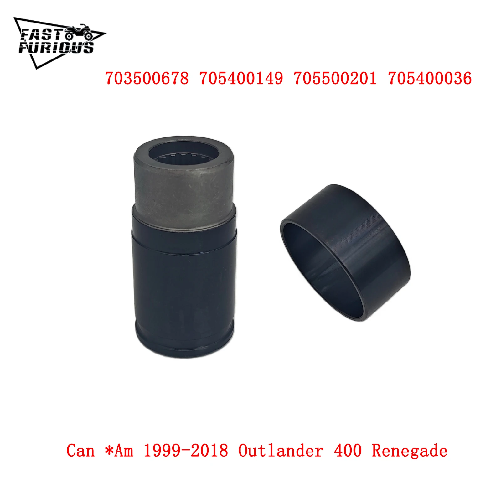Front Propeller Shaft Coupling Sleeve Joint & Wear Ring 703500678 705400149 705500201 705400036 For CAN *AM Renegade Outlander