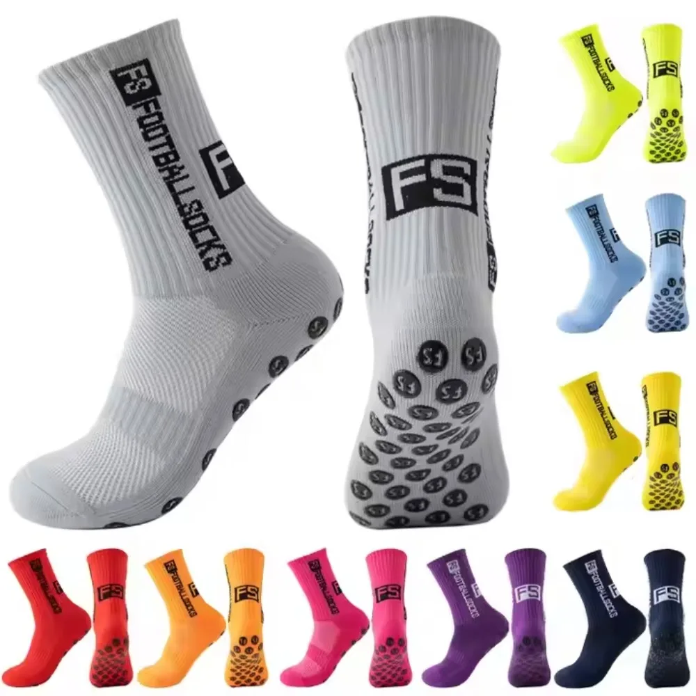 

4 пары мужских футбольных носков с ручкой, нескользящие противоскользящие спортивные носки с подушечками для футбола/баскетбола/хокея