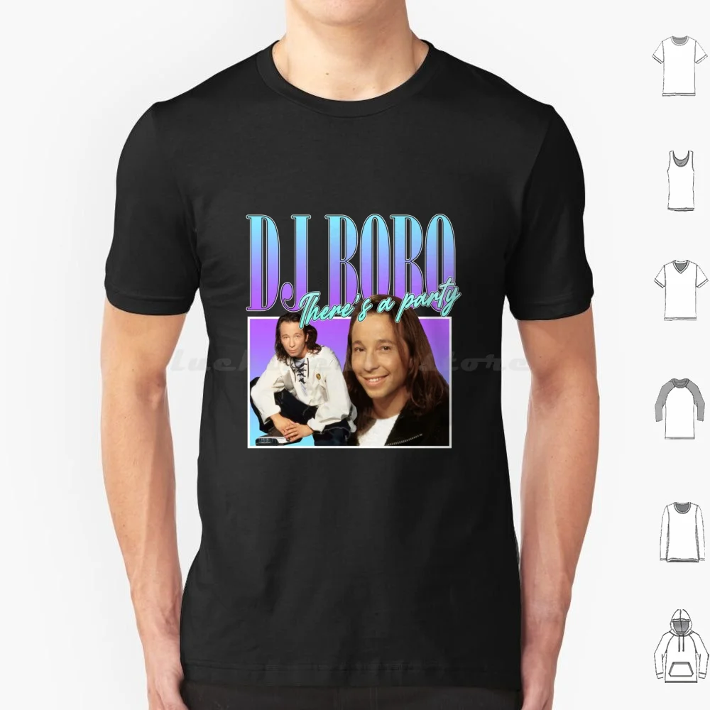 Dj Bobo 90s Style Eurodance T Shirt Big Size 100% Cotton Dj Bobo 90s Style Eurodance