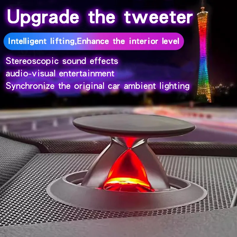 

For Audi A4 Q7 A5 A6 A7 C8 Q5 C7 Q8 speaker audio lifting tweeter 32 color LED lossless atmosphere light Interio car Accessories