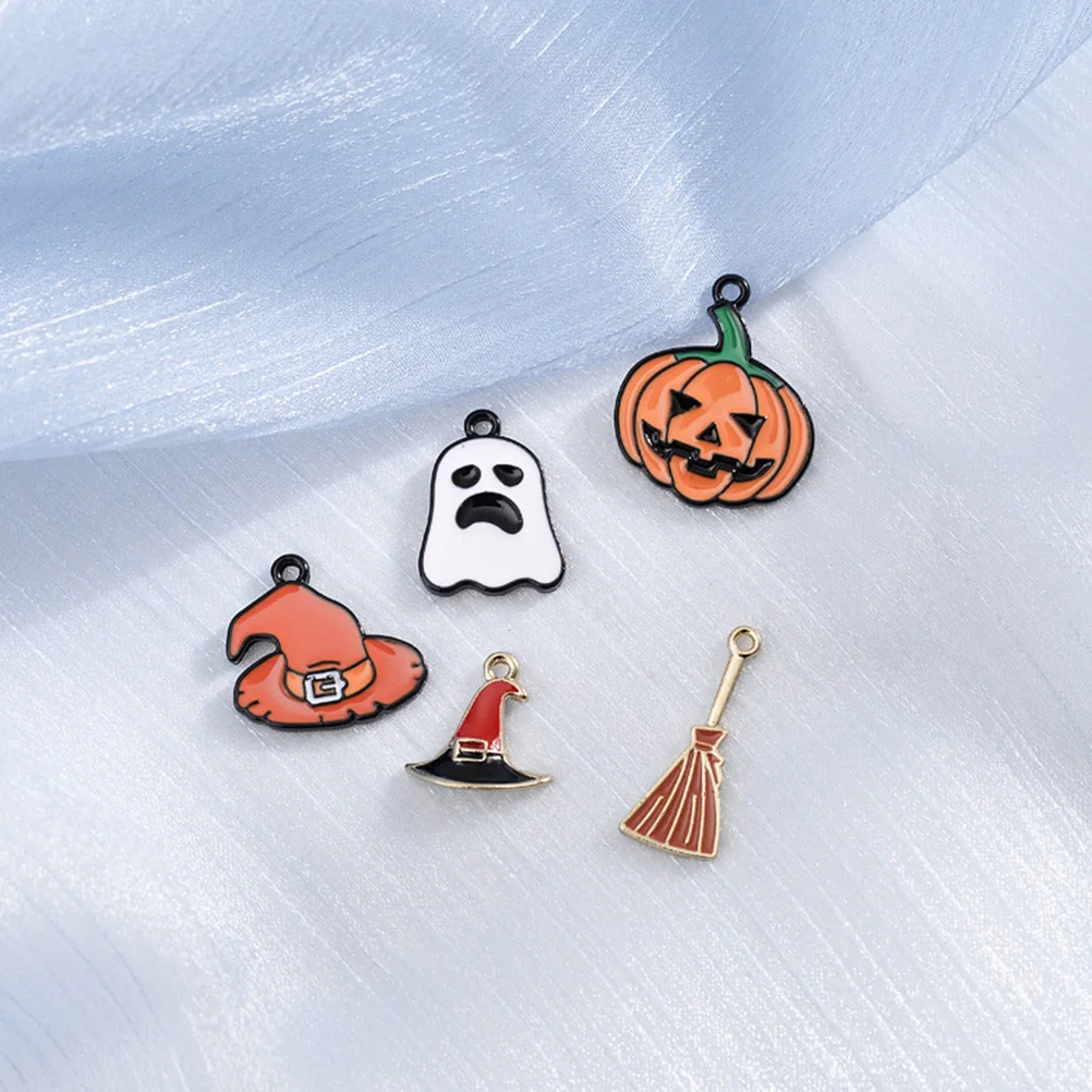 

20PCS Pumpkin Pendant Alloy Alloy Jewelry Pendant Material DIY Necklace Jewelry Accessory Halloween Charm Decor