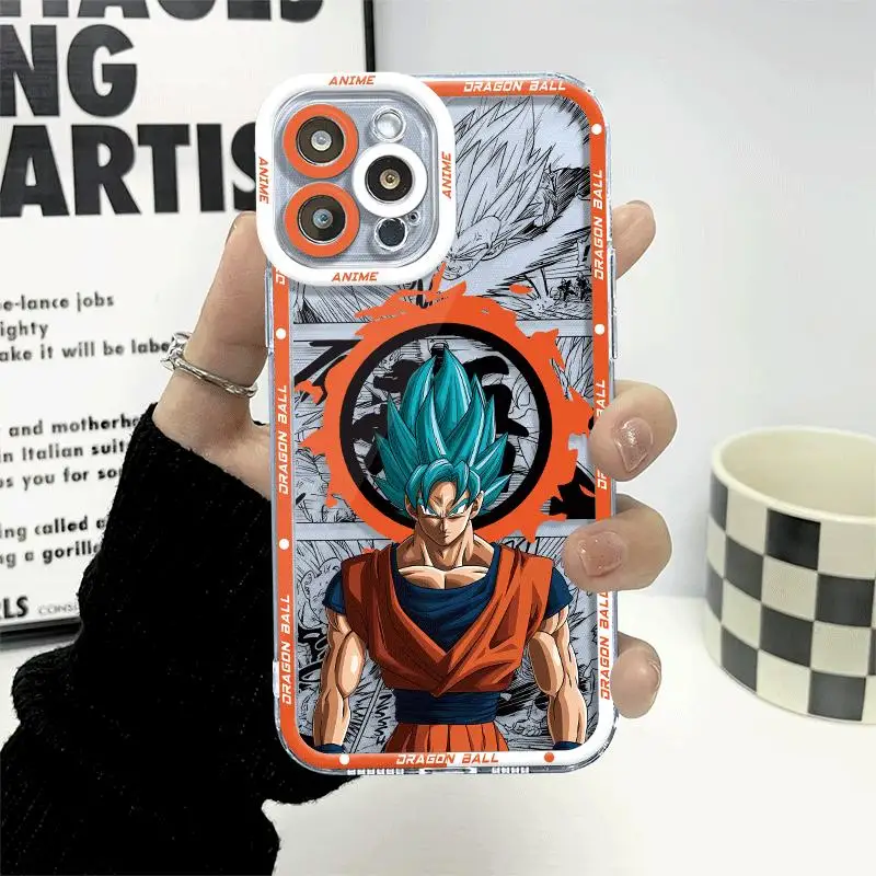 Dragons Balls Goku DBZ Phone Case for Apple iPhone 11 13 14 ProMax 15 Pro 7 8 Plus 12 Mini X XS Max XR SE 2022 Silicone Cover