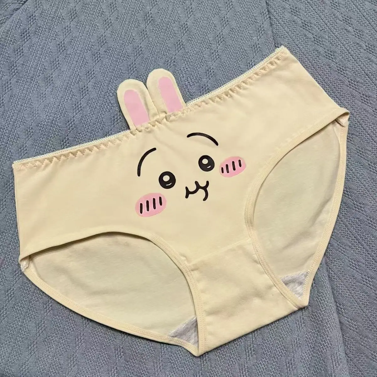 3Pcs Kawaii Anime Chiikawa Panties Hachiware Usagi Soft Cotton Mid Waist Briefs For Women Girls Daily Cartoon Underwear Gift