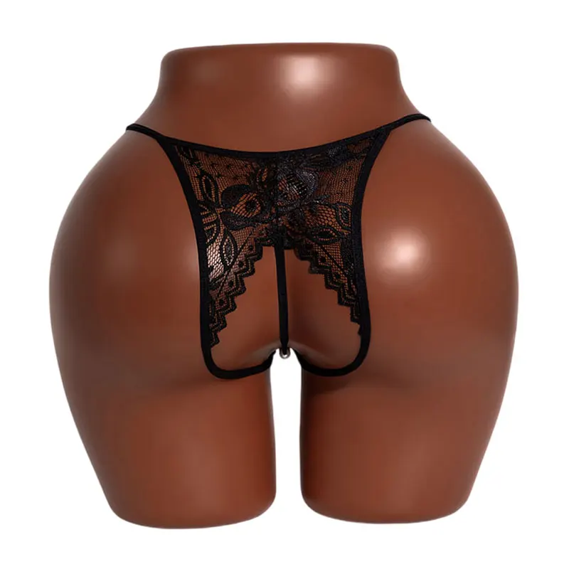 Night Sex Shop Crotchless Sexual Underwear Lace Open Ass Panties Pearl Crotch Erotic Baby Doll Dresses Mini Thong Sexy Sleepwear