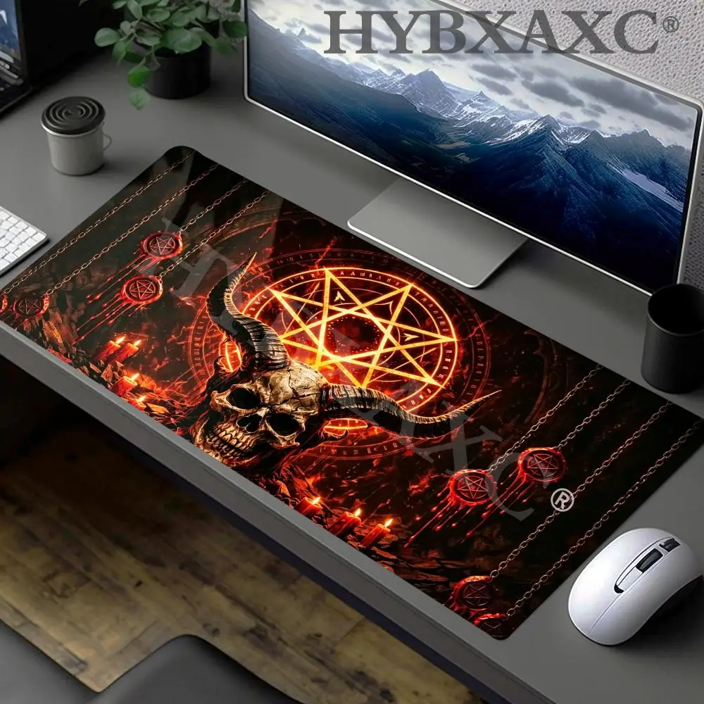 

HYBXAXC Occult Satanic Ritual Desk Mat Gaming Mouse Pad Non-Slip Large for Office Home PC Gamer Computer Keyboard Mat Desk Pad