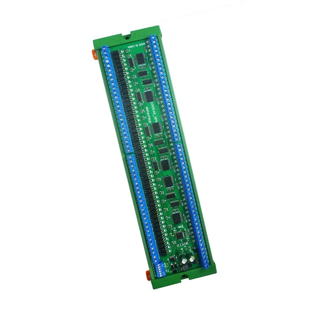 48CH RS485 NPN  Relays Input Output Port Control Switch PLC IO Isolated MODBUS Command