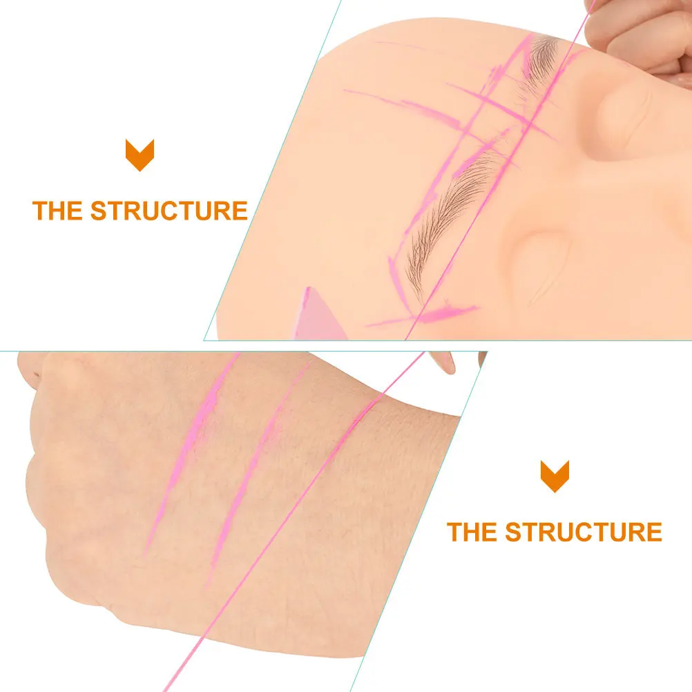 

Eyebrow Mapping Kit Includes Eyebrow Positioning Ruler for Accurate Tattoo Marking Reusable Brow Measuring Tool for