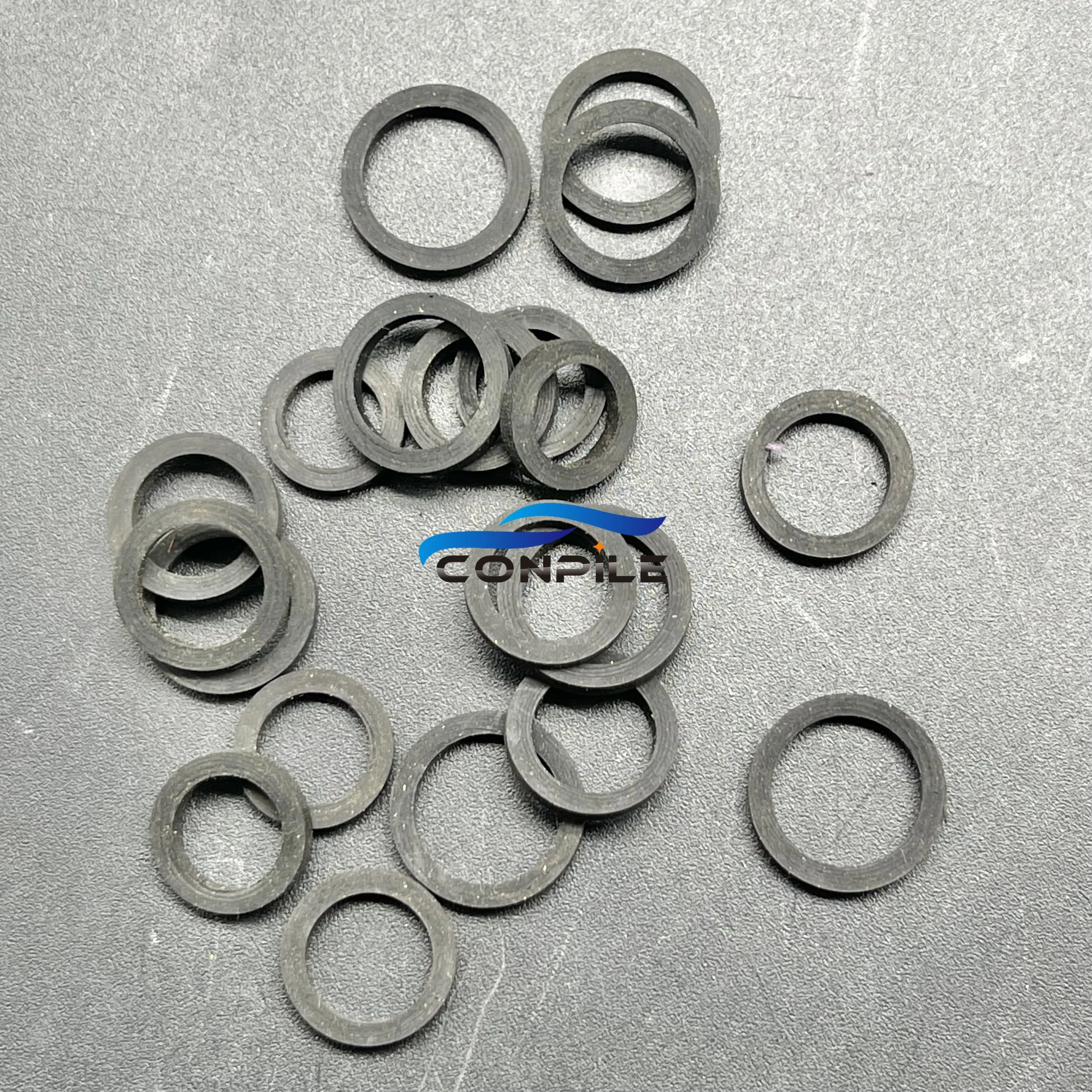 20pcs mixed square 2mm idle tire wheel belt loop Idler rubber ring for cassette deck recorder tape stereo audio player
