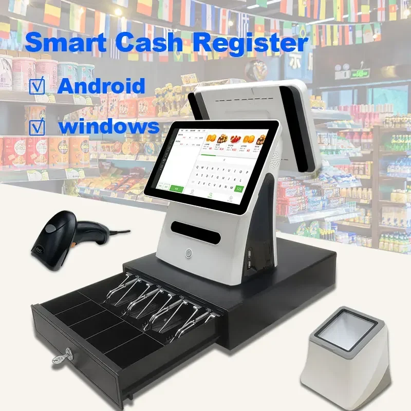 Pos Manufacturers Full Set Pos System Cash Registers Restaurant Android Pos System All In One Touch