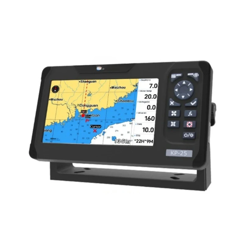 KP-25 5-inch Marine GPS Chart Plotter  Marine GPS SBAS Navigator Locator Display Function Ship Boat Marine Navigator