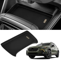 Consola central estera protectora de carga inalámbrica para Subaru Crosstrek 2025 almohadilla de silicona antideslizante accesorios de coche Interior negro