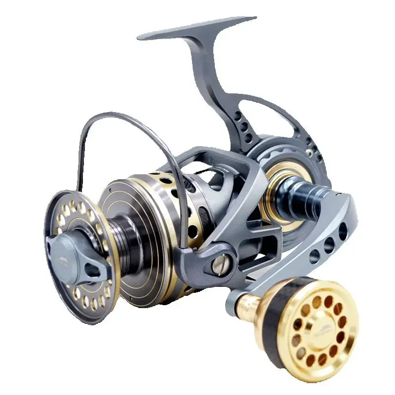 

CAMEKOON Tuńczyk Bluefish Marlin Рыболовные спиннинговые катушки 5:1 Передаточное число Морское колесо 12 + 1 Подшипники Гладкая морская катушка для большой рыбы