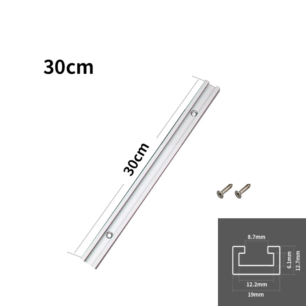 

Держатель для Т-образного профиля с храповым механизмом, зажим для точной распиловки древесины, 30 см (11,8 дюйма), система точного выравнивания, плавное скольжение