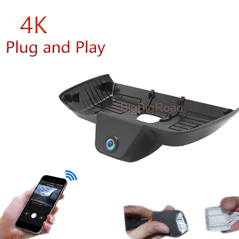 4K Plug And Play For BYD Song Pro / DM-i 2022 2023 2024 Car Video Recorder Wifi DVR Dash Camera FHD 2160P Dashing Cam