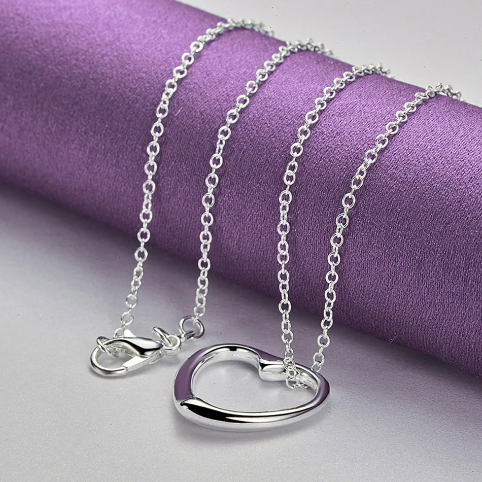 Chshine 925 Sterling Zilveren Hart Armband Armband Oorbellen Ketting Mode Charme Sieraden Set