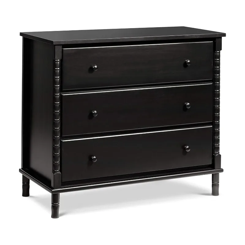 

Jenny Lind Spindle 3-Drawer Dresser in Ebony