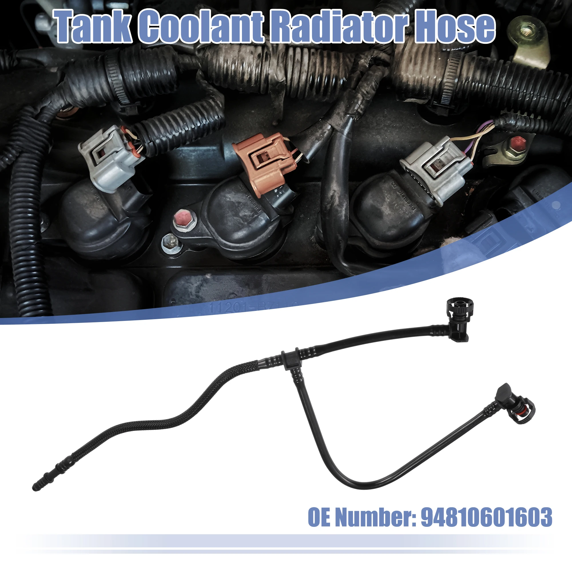 UXCELL سخان خرطوم المبرد خزان توسيع الأنابيب لبورشه كايين رقم 94810601603