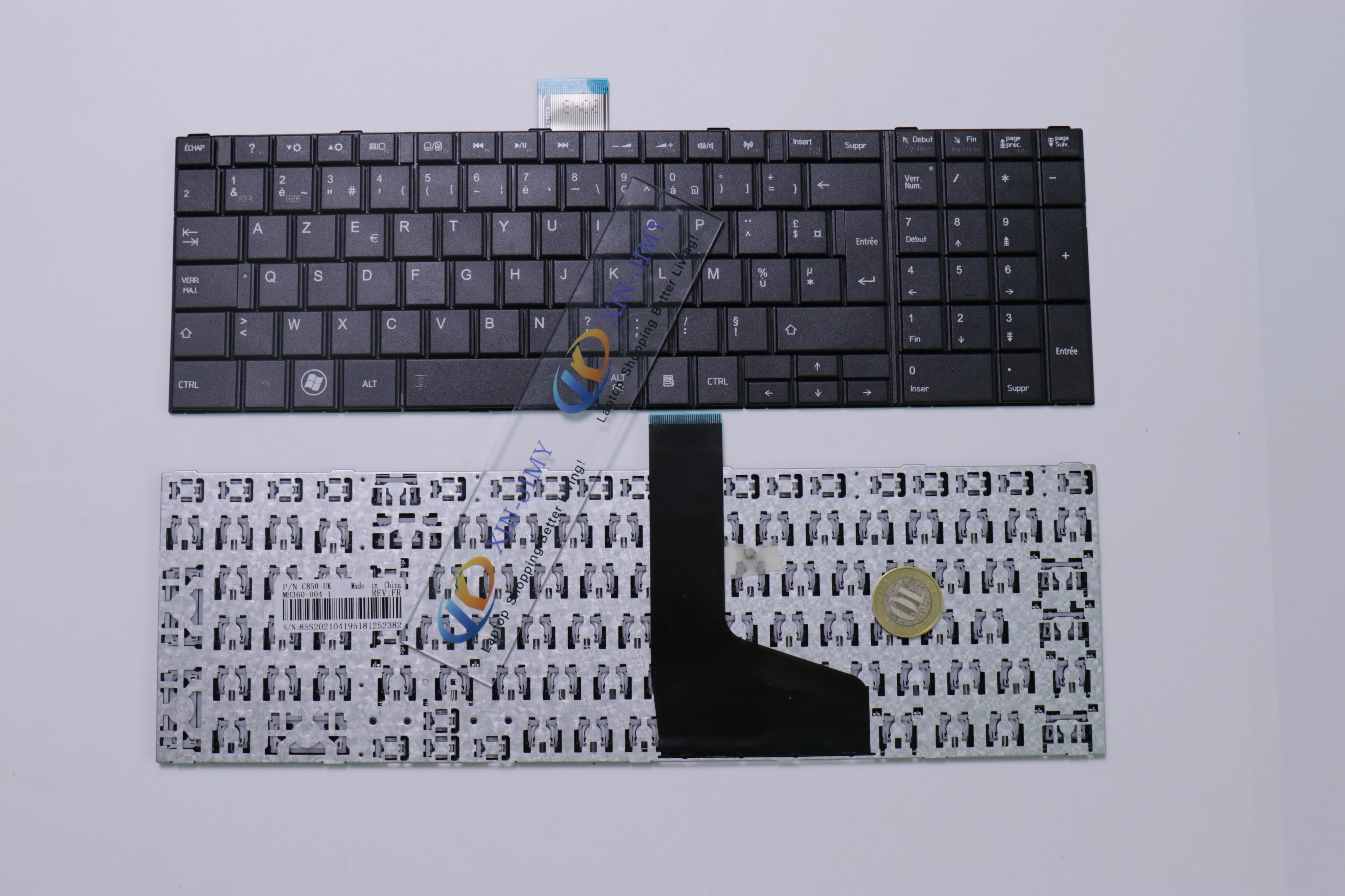 

French Keyboard for Toshiba satellite C850 C855 C870 C875 L875 L850 L850D L855 P850 S850 S855D L870 L950 L950D L955 No-backlit