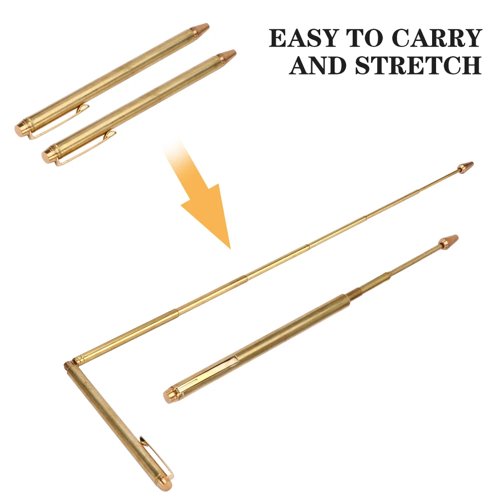 

2pcs/set Adjustable Portable Flexible Dowsing Rods -Durable Brass Witching Accessories Finding Water Detector Tools Divining