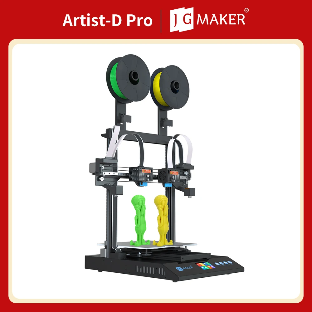 

JGMAKER Artist D Pro 3D Printer Auto Leveling Dual Direct Drive Extruder TMC2209 Slient Drive Support PLA TPU PETG PVA