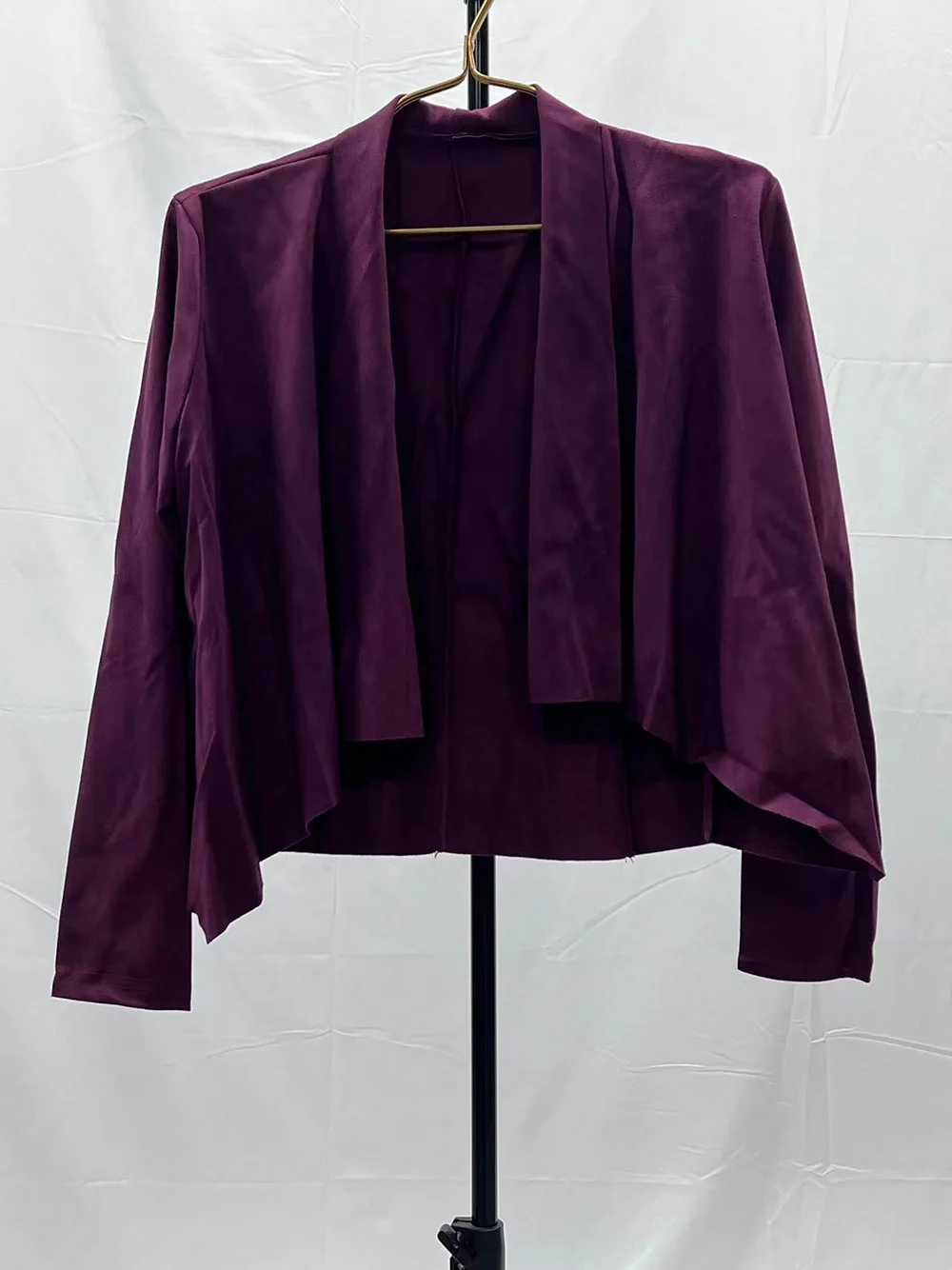 معطف مخملي نسائي ، جلد الغزال المقلد بلون نقي ، أوروبا والولايات المتحدة ، عابر للحدود ، الخريف ، جديد ،