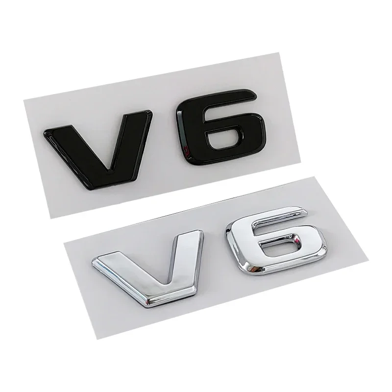 

3d ABS Letters For Car Trunk Logo Emblem Sticker For Mercedes Benz W204 C280 ML SLK 320 Viano Vito V6 Auto Sticker Accessories