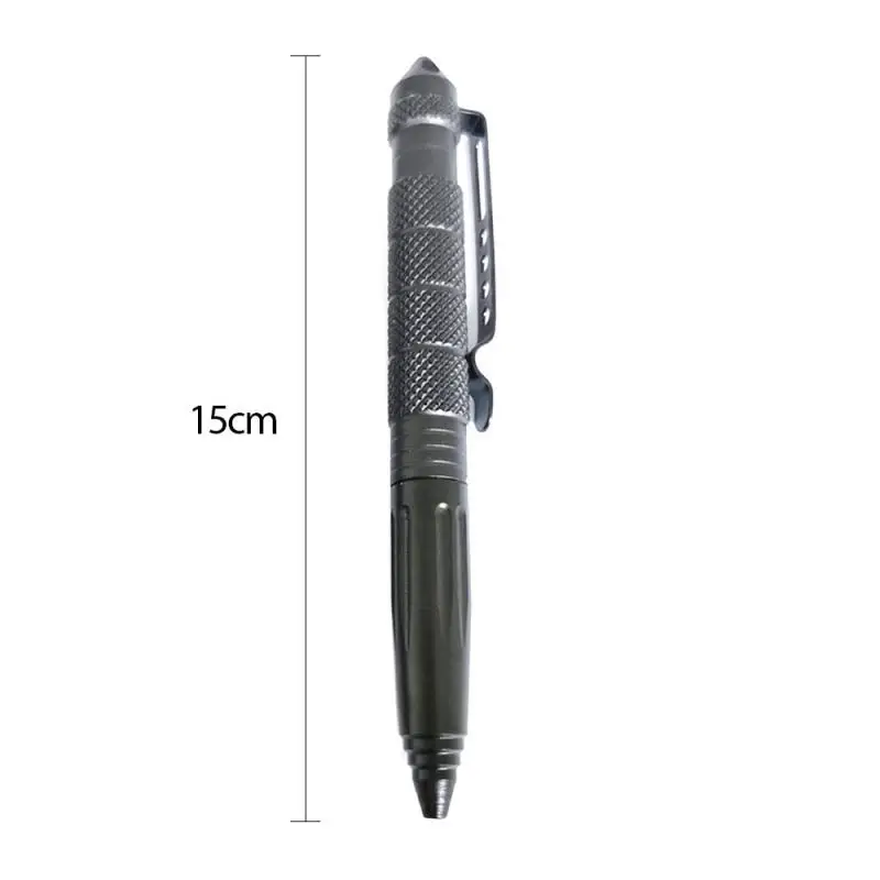 High Quality Metal Self Defense Tactical Pen School Student Office Ballpoint Pens Emergency Glass Breaker Survival Supplies