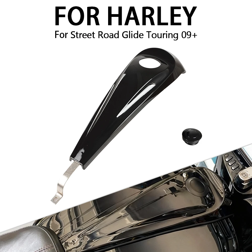 

Motorcycle Gas Tank Cap Dash Fuel Console Cover Fit For Harley Touring Street Glide Road Glide 2023 - 2025