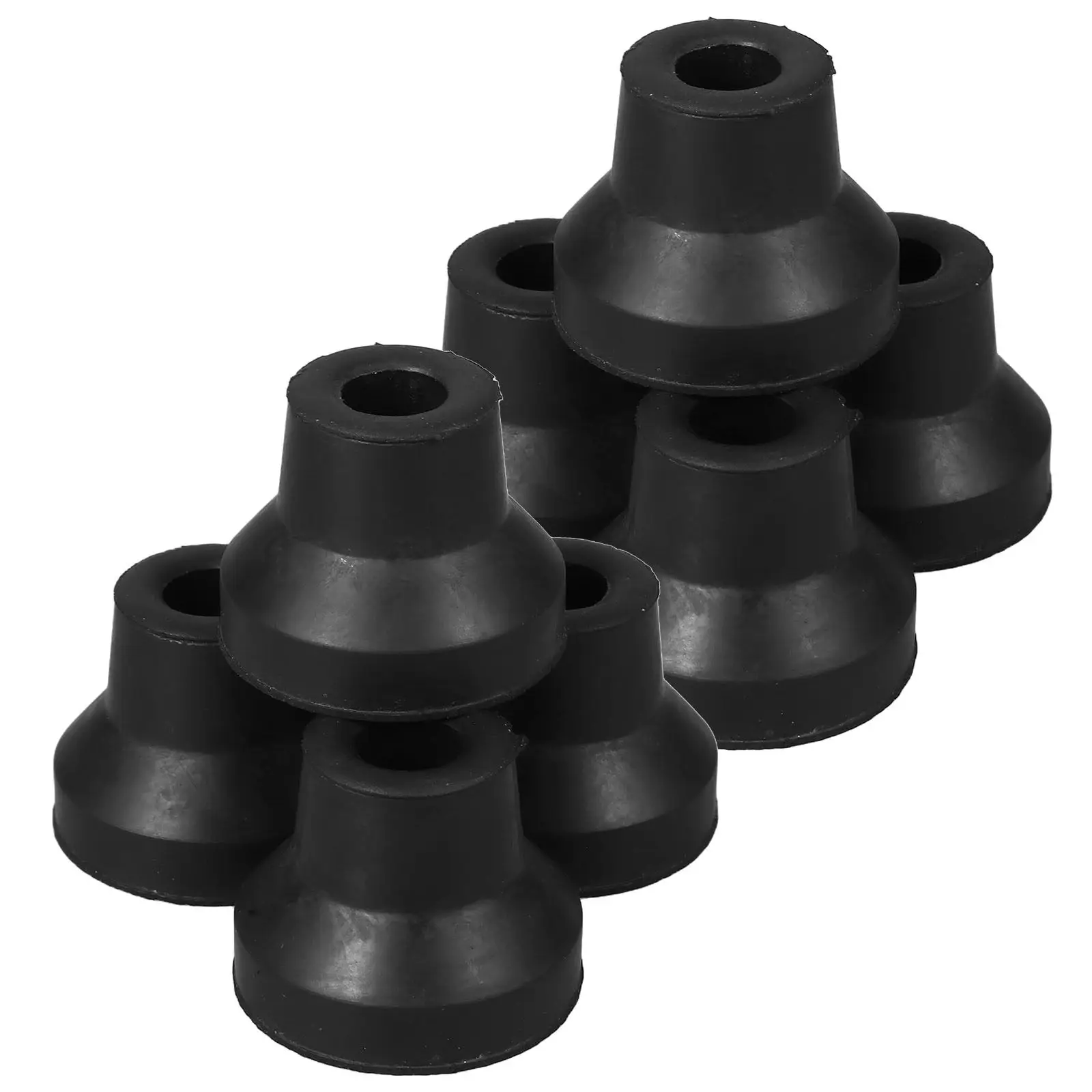 8Pcs Non Slip Rubber Cane Tips Replacement Quad Walking Stick Caps Stopper Grip Pads for Crutches Walker Foot Covers