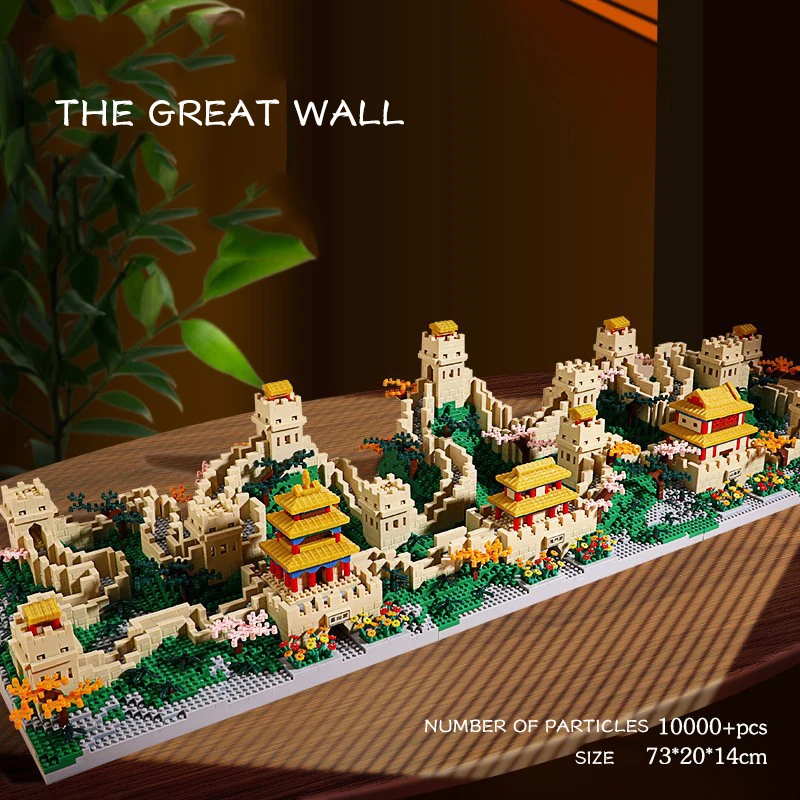 The Great Wall Building Blocks Beautiful Chinese Castle Architecture Building Bricks Assembly Toy Kids Gift Adults Present Gifts