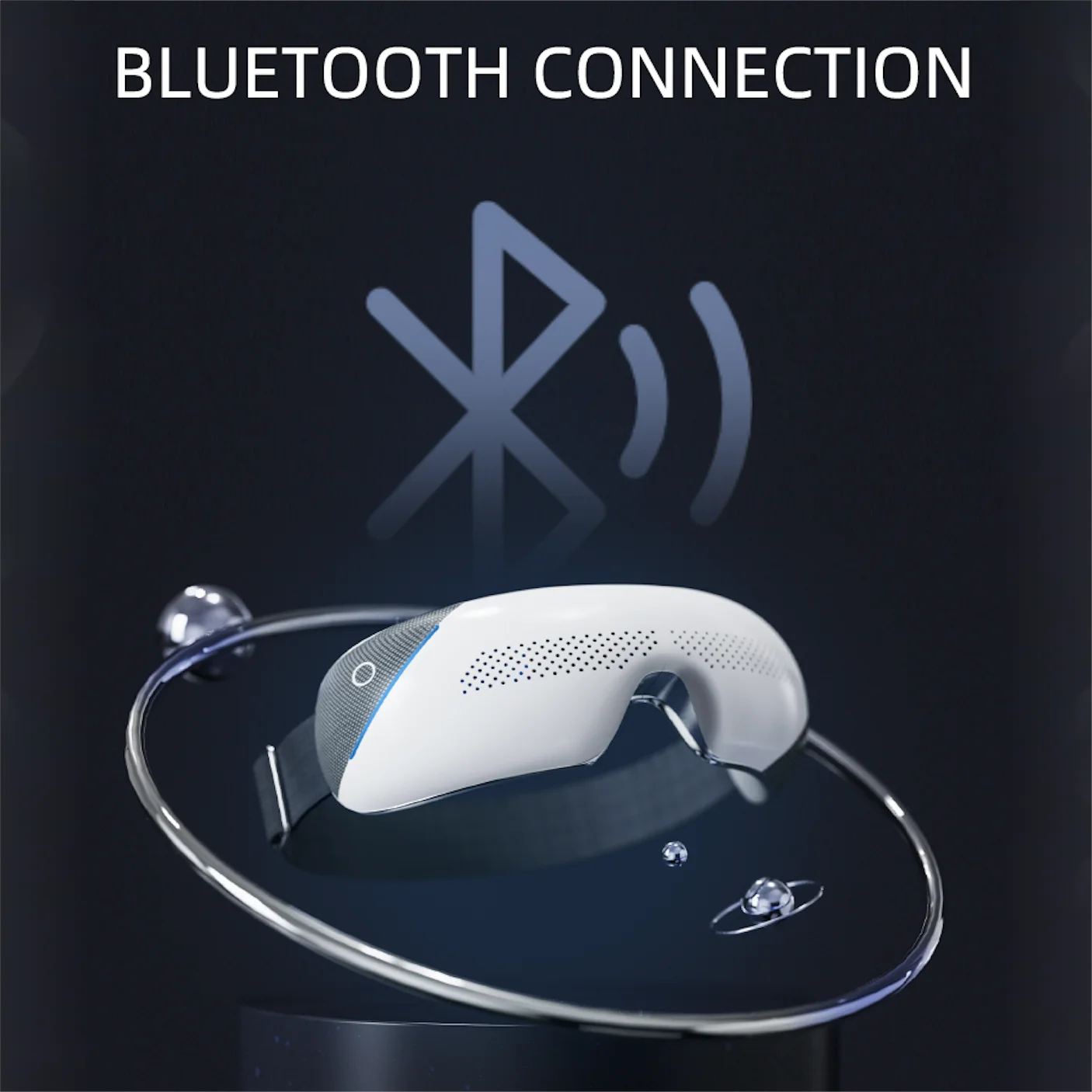 Eye Massager with Bluetooth Music for Migraines and Reduce Eye Strain Heated Vibrate Massager for Dry Eye to Improve Sleep