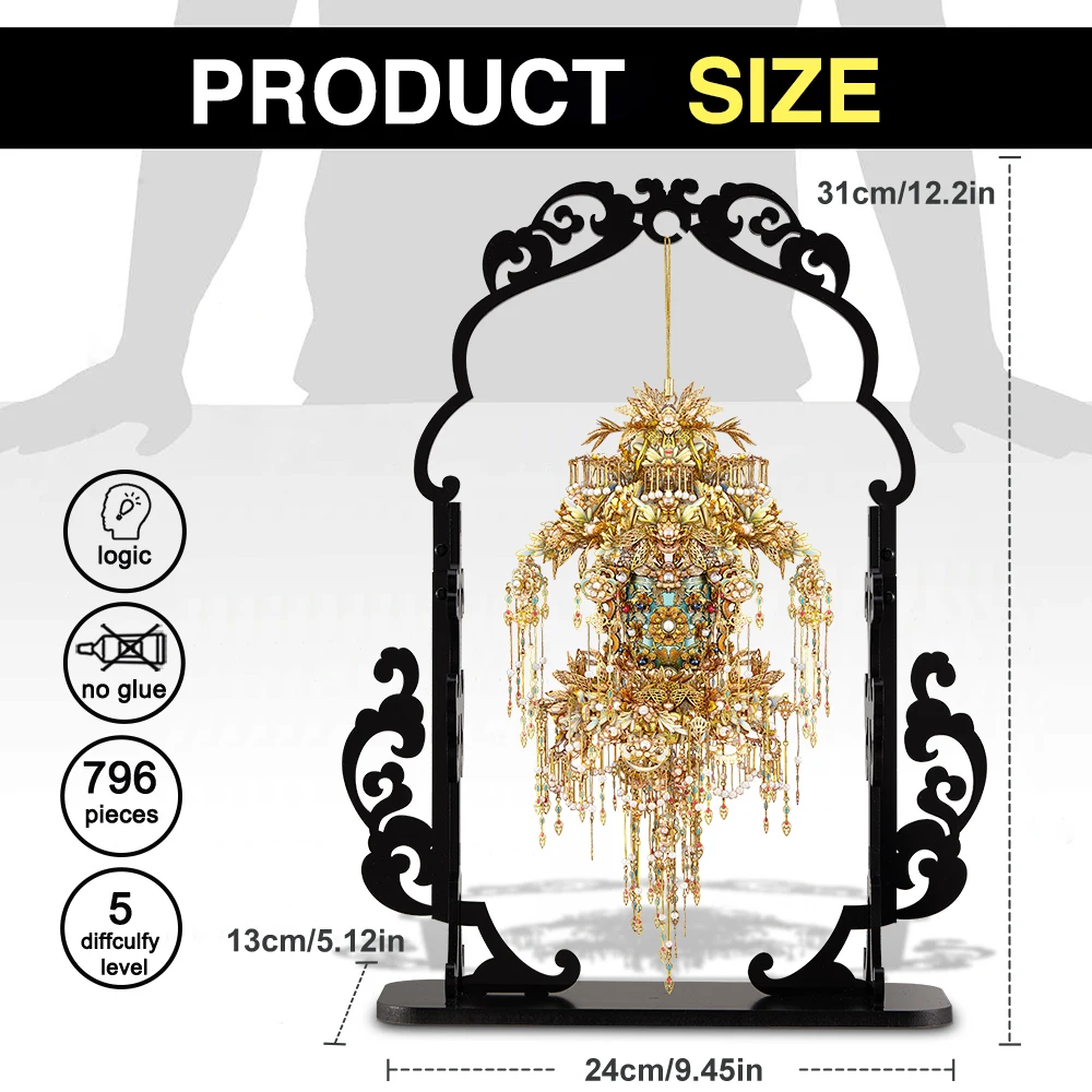Piececool 3D Puzzles for Adult Eternal Pendent Assembly Metal Model Kits Jigsaw DIY Set Creative Craft Birthday Gifts