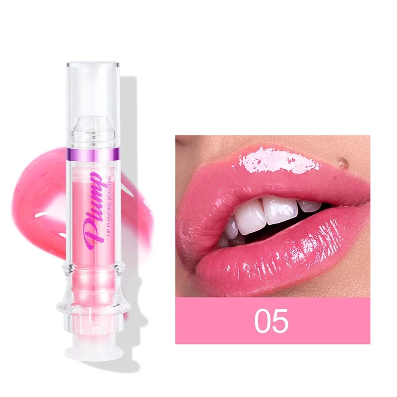 Wässrige kristall klare Gelee Lippen öl Lippen balsam feuchtigkeit spendende und glättende Lippen Linien Gelee Schmoll mund Lip gloss Glas Lippen frucht Duft