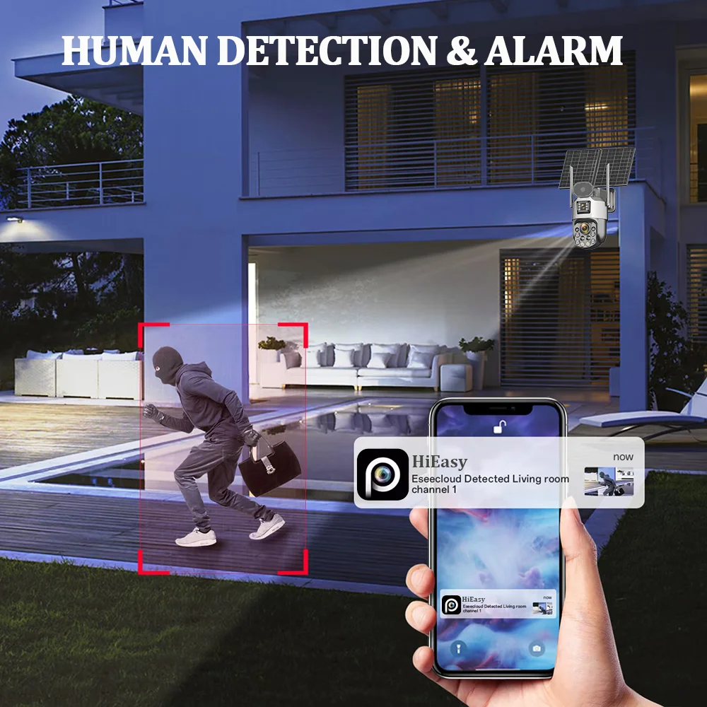 10mp câmera de vigilância ao ar livre solar 60x óptica 4g sim sem fio segurança em casa ptz rastreamento automático aov 24/7 registro cctv ip cam