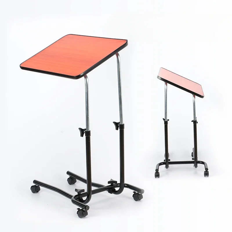 Elderly care stretchable and adjustable mobile dining table made of solid wood, wear-resistant