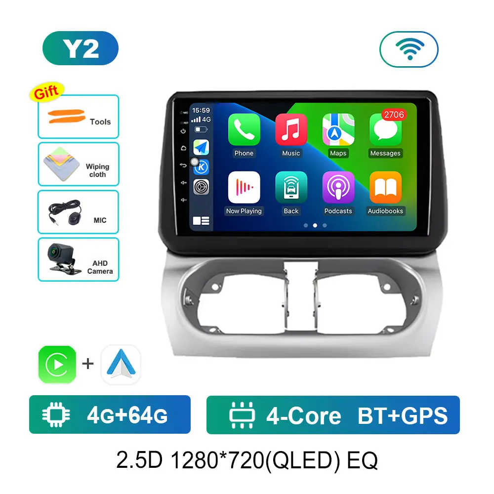 Navigatie GPS Android 14 voor Opel Combo Corsa Tigra 2001-2011 Autoradio Multimedia Speler BT HD Scherm 4G DSP Stereo WiFi
